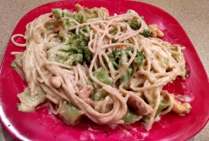 Homemade Alfredo + Broccoli